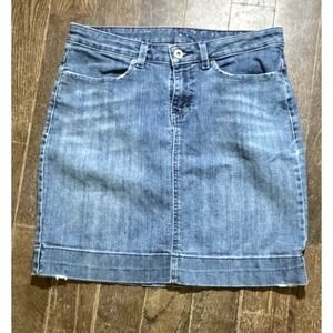 Vintage Dickies Blue Denim Jean Mini Skirt  Size 6